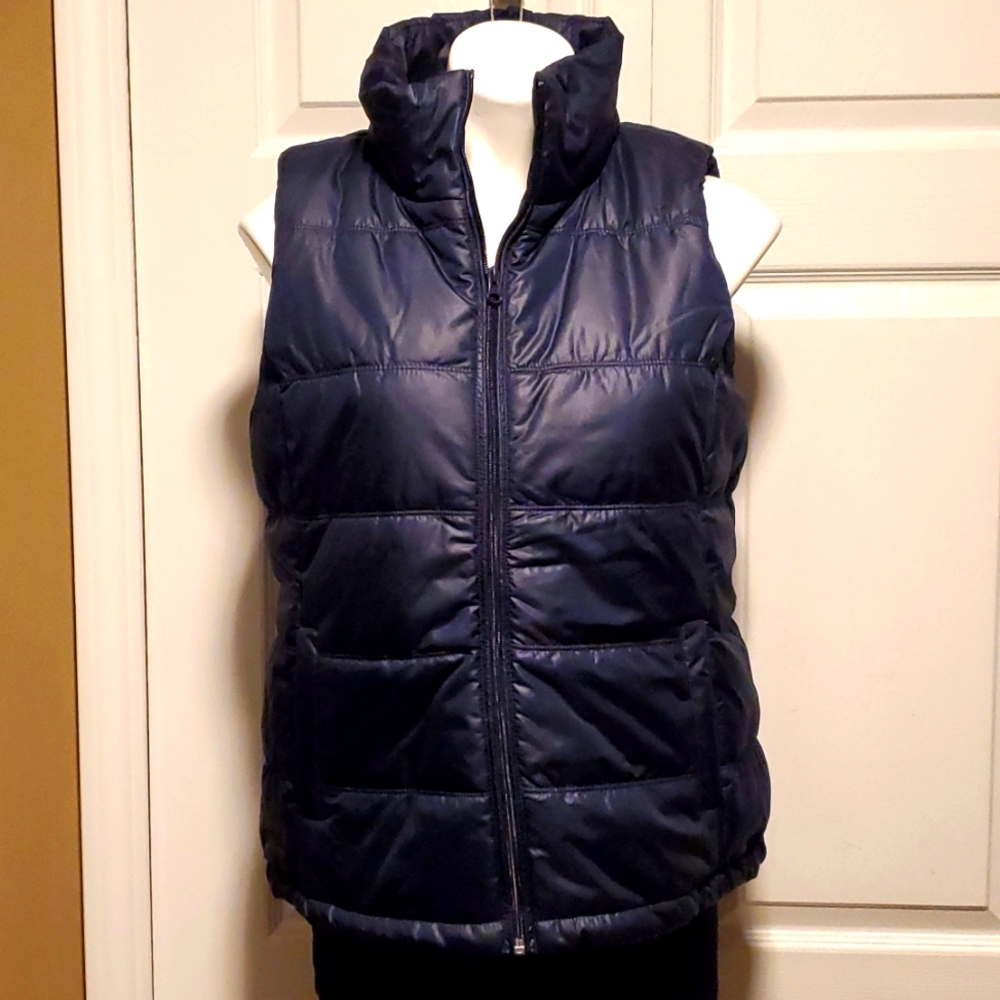 NWT New York & Company Women's Navy Blue Puffer Vest - Size Medium